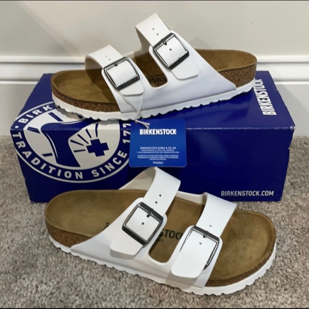 BIRKENSTOCK Arizona BS white size 9 ladies